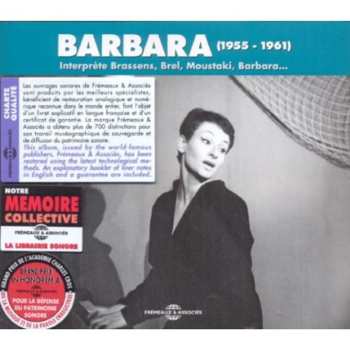 3CD Barbara: Barbara (1955 - 1961) Interprète Brassens, Brel, Moustaki, Barbara...