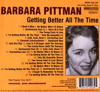 CD Barbara Pittman: Getting Better All The Time