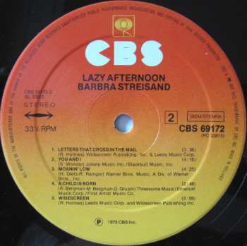 LP Barbra Streisand: Lazy Afternoon