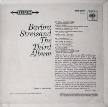 LP Barbra Streisand: The Third Album
