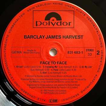 LP Barclay James Harvest: Face To Face