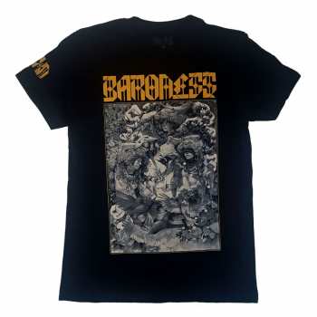 Merch Baroness: Camiseta Gold & Grey Date Back 