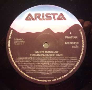 LP Barry Manilow: 2:00 AM Paradise Café
