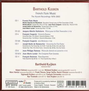 11CD/Caja Barthold Kuijken: French Flute Music - The Accent Recordings 1979-2003