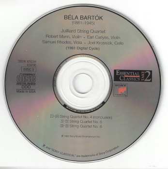 2CD Béla Bartók: The Six String Quartets (1981 Digital Cycle)