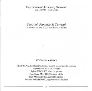 CD Syntagma Amici: Canzoni, Fantasie & Correnti