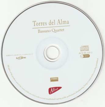 CD Bassano Quartet: Torres Del Alma: Highlights Of The Spanish Consort Music