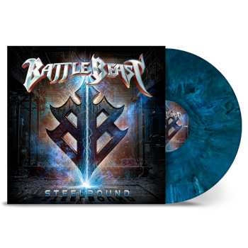 LP Battle Beast: Steelbound (limited Indie Exclusive Edition) (blue/white/dark Green/black Marbled Vinyl)