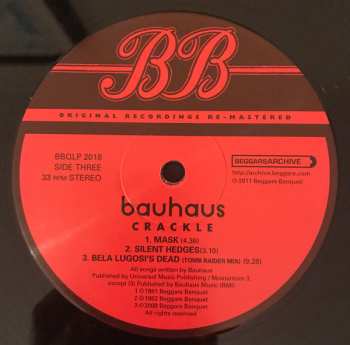 2LP Bauhaus: Best Of Bauhaus | Crackle 