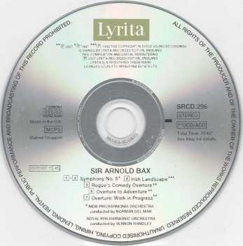 CD The Royal Philharmonic Orchestra: Symphony No. 6 / Irish Landscape / Overture To Adventure / Rogue's Comedy Overture / Overture: Work in Progress