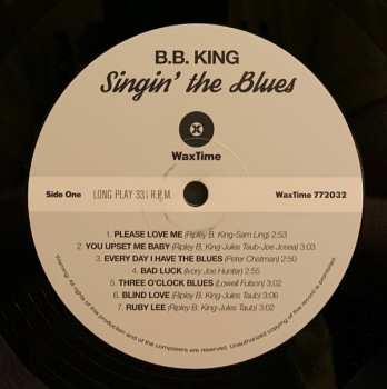 LP B.B. King: Singin' The Blues LTD