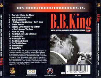 CD B.B. King: United Western Recorders Hollywood LA, October 1, 1972