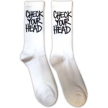 Mercancía Beastie Boys: The Beastie Boys Unisex Terry Socks: Check Your Head (white) (uk Size 4 - 7) 36 - 42