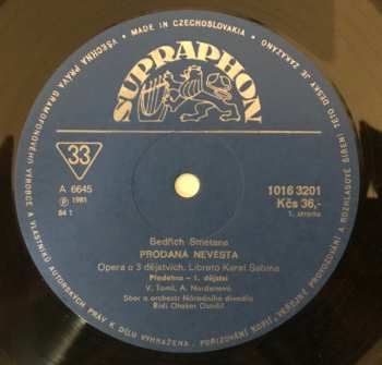 3LP/Caja Bedřich Smetana: Prodaná Nevěsta