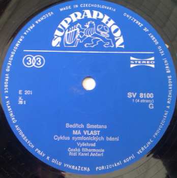 2LP/Caja Bedřich Smetana: Má Vlast (My Country) (2xLP - 76/2)