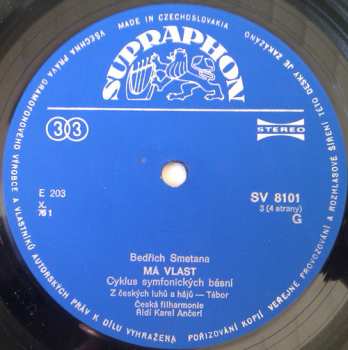 2LP/Caja Bedřich Smetana: Má Vlast (My Country) (2xLP - 76/2)