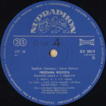 3LP/Caja Bedřich Smetana: Prodaná Nevěsta