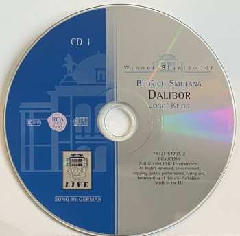 2CD Bedřich Smetana: Dalibor (Sung in German)