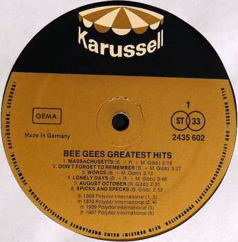 LP Bee Gees: Greatest Hits