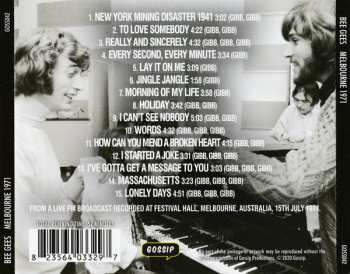 CD Bee Gees: Melbourne 1971