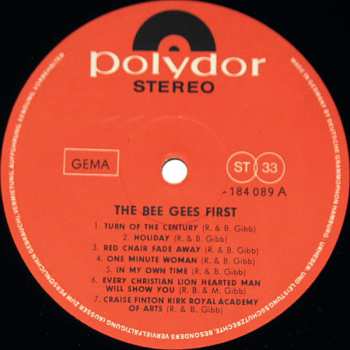 LP Bee Gees: Bee Gees' 1st