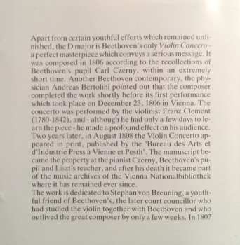 CD Ludwig van Beethoven: Concerto For Violin And Orchestra In D Major Op. 61