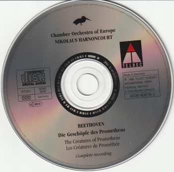CD Ludwig van Beethoven: Die Geschöpfe Des Prometheus = The Creatures Of Prometheus = Les Créatures De Prométhée
