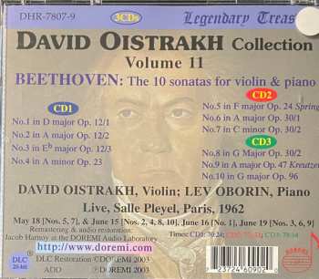 3CD/Caja Ludwig van Beethoven: Collection Vol.11 :The 10 Sonatas For Violin And Piano . Live Performances Paris, 1962