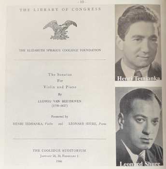 3CD/Caja Ludwig van Beethoven: 10 Sonatas For Violin & Piano (Live At The Library Of Congress 1946)
