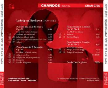 CD Ludwig van Beethoven: Piano Sonatas Op. 22 · Op. 26 · Op. 49 Nos 1 & 2