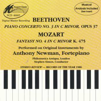 Album Beethoven : Piano Concerto No. 3 In C Minor / Mozart : Fantasy No. 4 In C Minor K.475