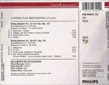 CD Ludwig van Beethoven: String Quartets / Streichquartette: Op.127 / Op.135