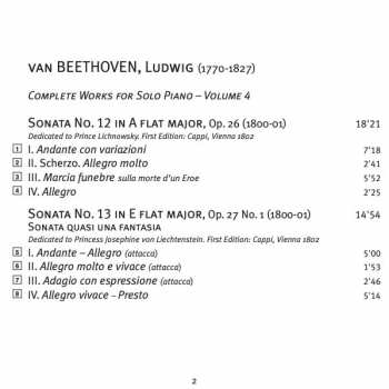 SACD Ludwig van Beethoven: Mondschein & Pastorale - Sonatas Opp. 26, 27 & 28 (Complete Works For Solo Piano - Volume 4)