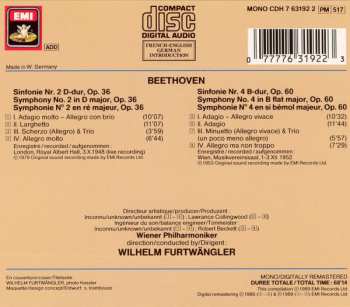 CD Ludwig van Beethoven: Sinfonien / Symphonies Nos 2 & 4
