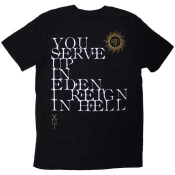 Mercancía Behemoth: Behemoth Unisex T-shirt: The Shit Ov God Reign In Hell (black) (back Print) (small) S
