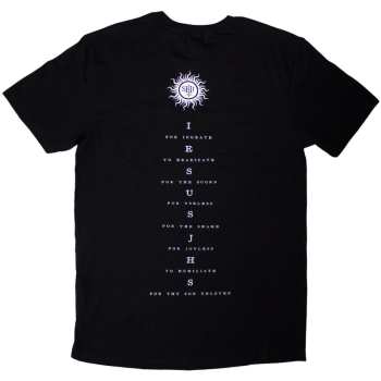 Mercancía Behemoth: Behemoth Unisex T-shirt: The Shit Ov God Vertical Logo Cover (black) (back Print) (small) S