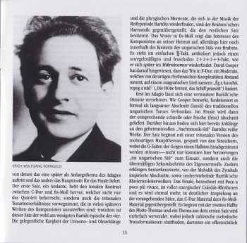 CD Béla Bartók: Piano Quintets