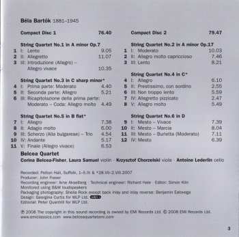 2CD Béla Bartók: String Quartets 1-6