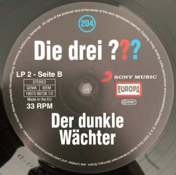 2LP Ben Nevis: Die Drei ??? 204 - Der Dunkle Wächter  LTD