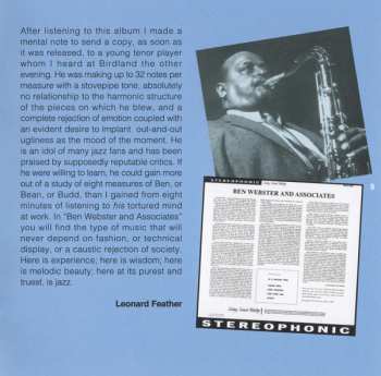 CD Ben Webster: Ben Webster & Associates