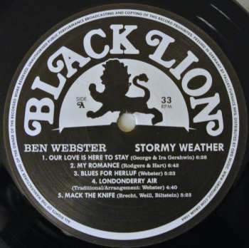 LP Ben Webster: Stormy Weather