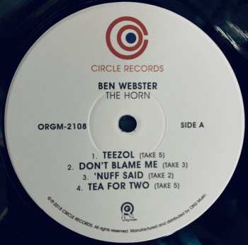 2LP Ben Webster: The Horn