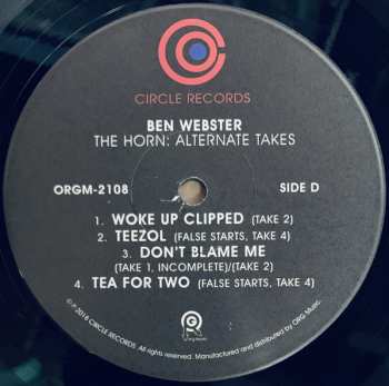 2LP Ben Webster: The Horn