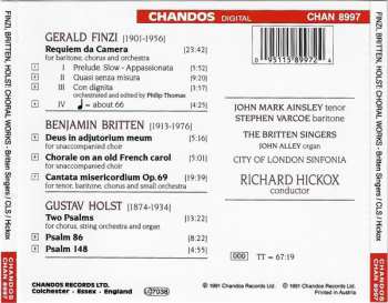 CD Gustav Holst: Cantata Misericordium / Deus In Adjutorium Meum / Chorale On An Old French Carol / Requiem Da Camera (Premier Recording) / Psalms 86 & 148