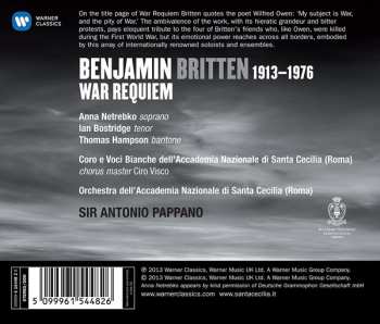 CD Orchestra dell'Accademia Nazionale di Santa Cecilia: War Requiem