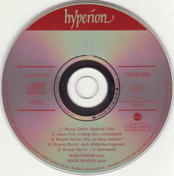 CD Benjamin Britten: Who Are These Children? • Six Hölderlin Fragments • Young Man's Exhortation • Boyhood's End