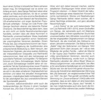 CD Benjamin Schmid Jazz Quartet: Hot Club Jazz