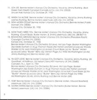 2CD Bennie Moten: The Bennie Moten Collection 1923-32