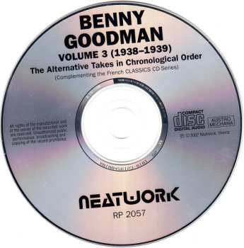 CD Benny Goodman: Volume 3 1938-1939 (The Alternative Takes In Chronological Order)