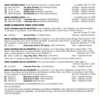 CD Benny Goodman: Volume 4 1939-1940 (The Alternative Takes In Chronological Order) LTD